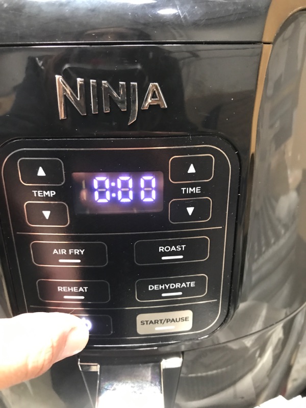 Photo 1 of Ninja AF101 Air Fryer that Crisps, Roasts, Reheats, & Dehydrates, for Quick, Easy Meals, 4 Quart Capacity, & High Gloss Finish, Black/Grey