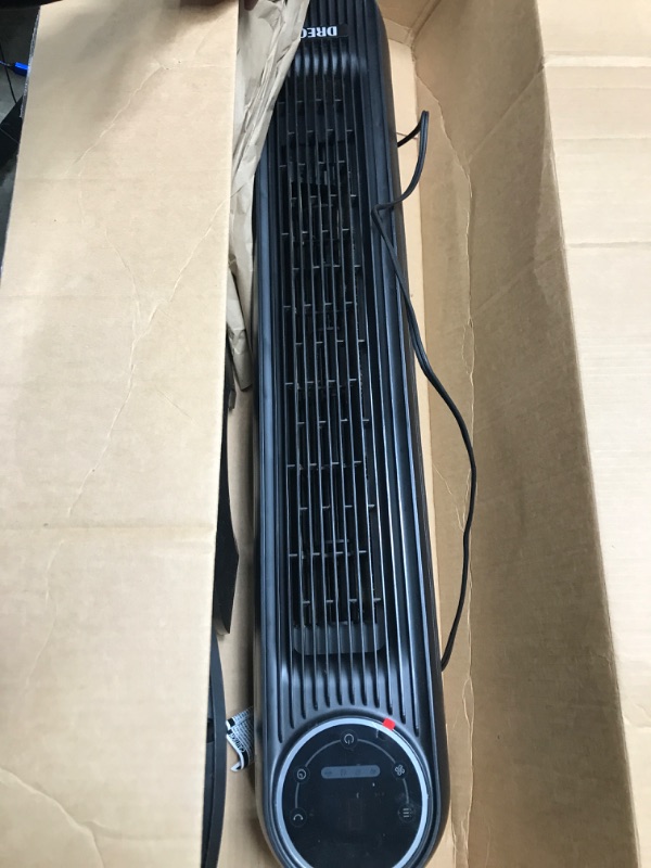 Photo 2 of **USED**
***NO REMOTE**
Dreo Nomad One Tower Fans for Home, 24ft/s Velocity Quiet Cooling Fan, 90° Oscillating Fans for Indoors with 4 Speeds, 4 Modes, 8H Timer, Bladeless Fan, Standing Floor Fans, Black,