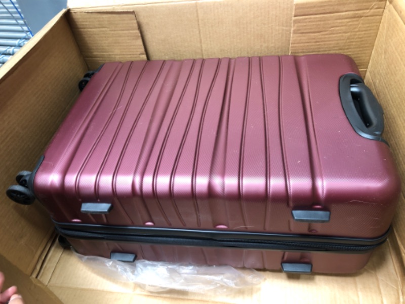 Photo 2 of Samsonite Evolve SE Hardside Expandable Luggage with Double Wheels, Matte Burgundy, Medium Spinner Medium Spinner Matte Burgundy