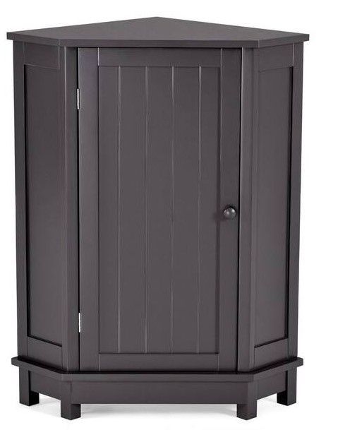 Photo 1 of 17.5 in. W x 17.5 in. D x 31.40 in. H Black Bathroom Wall Cabinet Linen Cabinet
