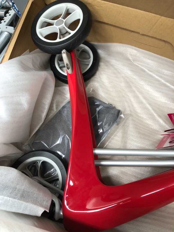 Photo 3 of ***BREAKS BROKEN***byACRE Carbon Ultralight Rollator Walker with Organizer Bag, Red, Regular Track red regular track