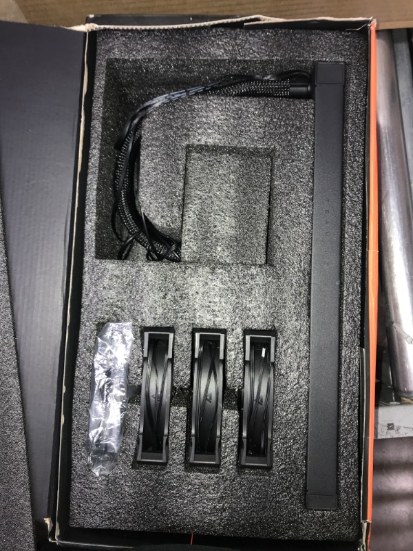 Photo 2 of AORUS WATERFORCE X 360 AIO Liquid CPU Cooler, Rotatable Circular LCD Display with Micro SD Support, 360mm Radiator with 3X 120mm Low Noise ARGB Fans, Compatible with Intel LGA1700 360mm WATERFORCE X