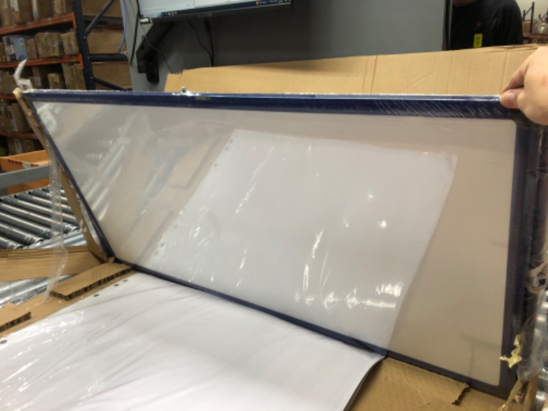 Photo 6 of DENTED FRONT OF BOARD**kamello mobile whiteboard blue frame 48 x 24