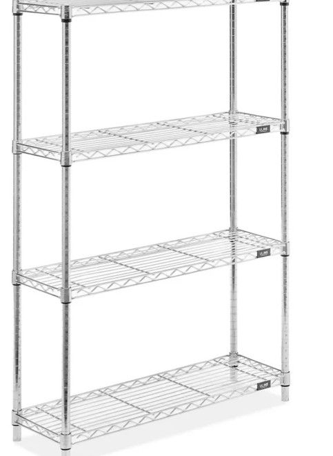 Photo 1 of 
Amazon Basics 4-Shelf Adjustable, Heavy Duty Storage Shelving Unit (350 lbs loading capacity per shelf), Steel Organizer Wire Rack, Chrome (36L x 14W x 54H)
Size:4 Shelf
Style:No Wheels