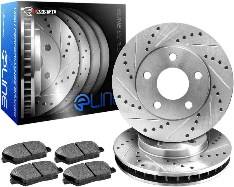 Photo 1 of 
R1 Concepts Rear Brakes and Rotors Kit |Rear Brake Pads| Brake Rotors and Pads| Ceramic Brake Pads and Rotors |fits 2005-2018 Audi A3, A3 Quattro