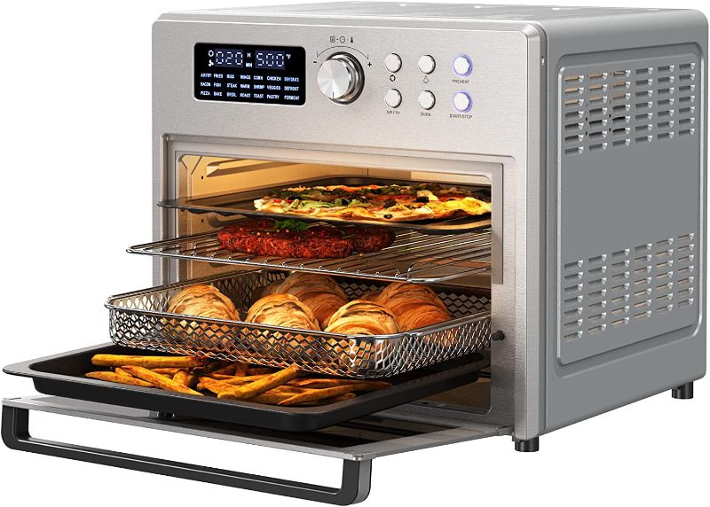 Photo 1 of 
ROOMTEC 26 QT Air Fryer Toaster Oven Combo, 21-in-1 Large Countertop Convection Ovens with 9 Accessories for Air Fry,Bake,Broil,Toast,Roast,Dehydrate
