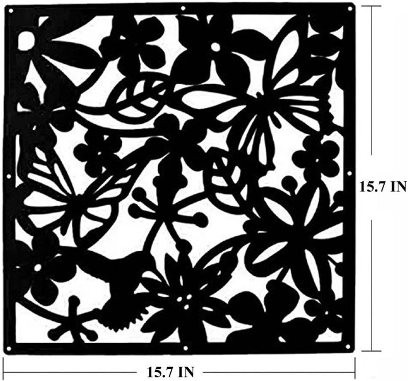 Photo 1 of 
LRZCGB Hanging Room Divider,12pcs PVC Screen Panel with Butterfly Flower for Living Dining Study Sitting-Room Hotel Bar Decoration(Black)