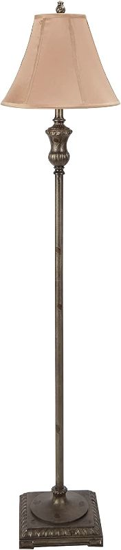 Photo 1 of **MISSING SHADE** Decor Therapy Alice Traditional Floor Lamp, Antique Gesso
