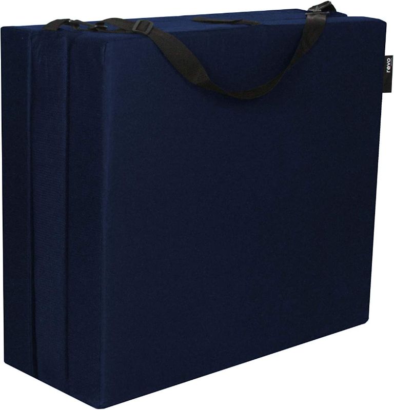 Photo 1 of 
American Furniture Alliance Hide A' Mat 3.5 x 30 x 75 inch Jr Twin TriFold Mattress, Navy