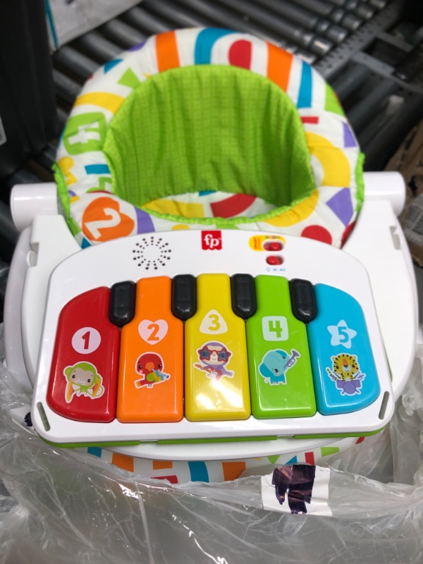 Photo 2 of 
Fisher-Price Portable Baby Chair Kick & Play Deluxe Sit-Me-Up Seat With Piano Learning Toy & Snack Tray For Infants To Toddlers
Style:Sit-Me-Up Seat