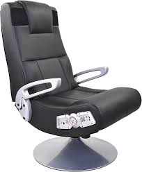 Photo 1 of LITTLE WRINKLED*X Rocker SE Pro Video Gaming Lounging Pedestal Chair with Wireless Audio, 2 Speakers & Subwoofer, Tilt & Swivel, Ergonomic Lumbar & Neck Support, Armrests, Comfortable, Black/Silver