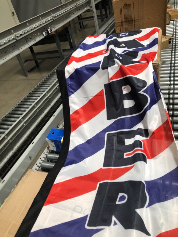 Photo 1 of 
FSFLAG Barber Flag, Barbershop Flags with Pole Kit, Barbershop Flag with Pole Set for Businesses, Advertising Swooper Feather Flag Banner Sign for Barber..
