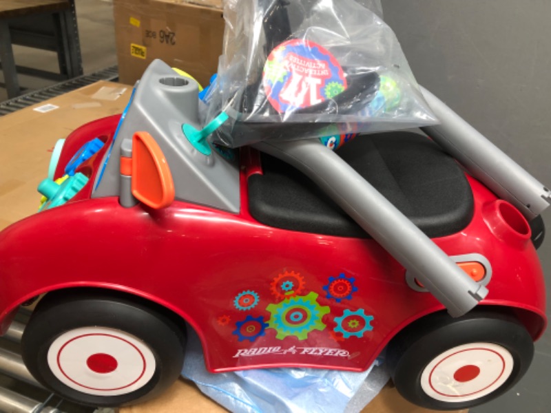 Photo 2 of 
Radio Flyer Busy Buggy, Sit to Stand Toddler Ride On Toy, Ages 1-3, Red Kids Ride On Toy
Style:Red