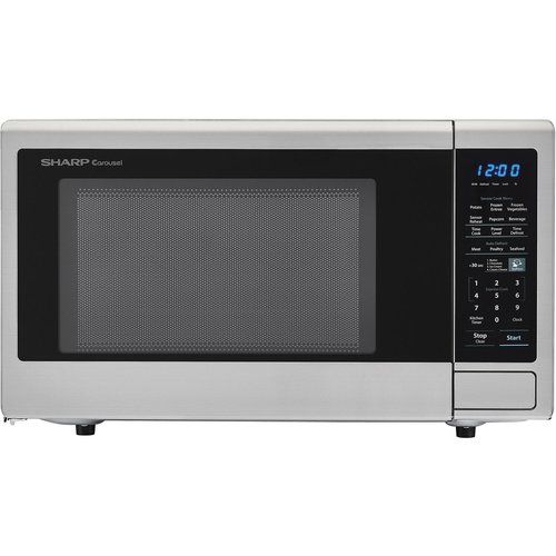 Photo 1 of 1.8 Cu. Ft. 1100W Sharp Stainless Steel Countertop Microwave Oven (ZSMC1842CS) (211)