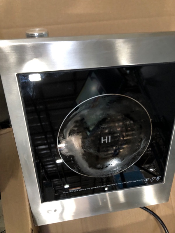 Photo 2 of **used** Commercial Grade Countertop Burner 1800 W /120V Commercial Induction Cooktop Hot Plate Portable Electric Stove for Cooking Abangdun
