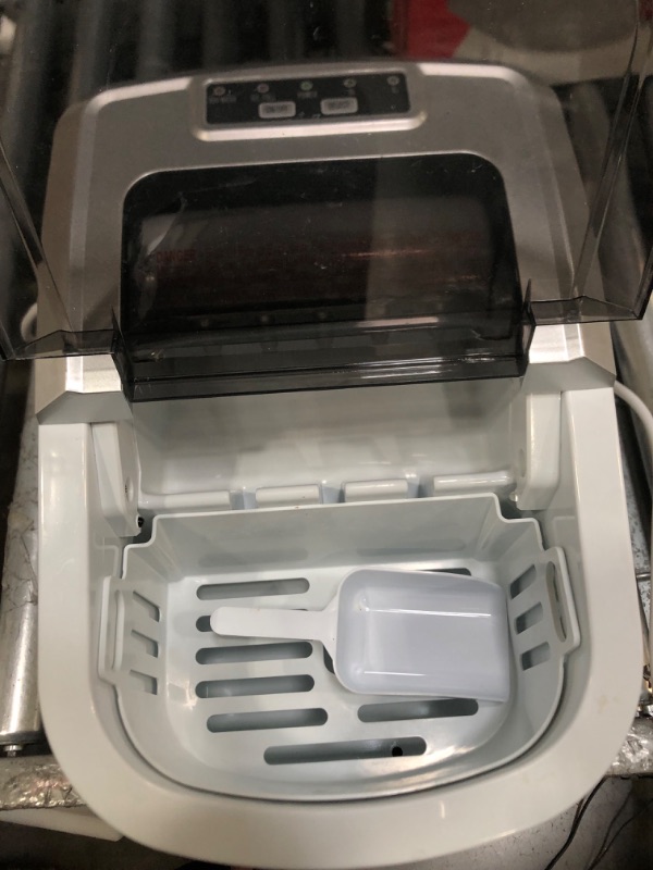 Photo 6 of FRIGIDAIRE EFIC189-Silver Compact Ice Maker, 26 lb per Day, Silver (Packaging May Vary) Silver Ice Maker