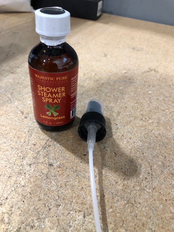 Photo 1 of MAJESTIC PURE Shower Steamer Spray - Aromatherapy Shower Spray with Pure & Natural Lemongrass Essential Oil - Shower Spray Aromatherapy Mist - Experience Spa with This Room Spray Aromatherapy, 2 fl oz