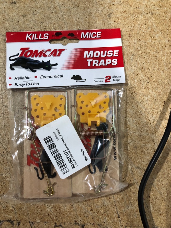 Photo 1 of Tomcat Wooden Mouse Traps, 2 Traps