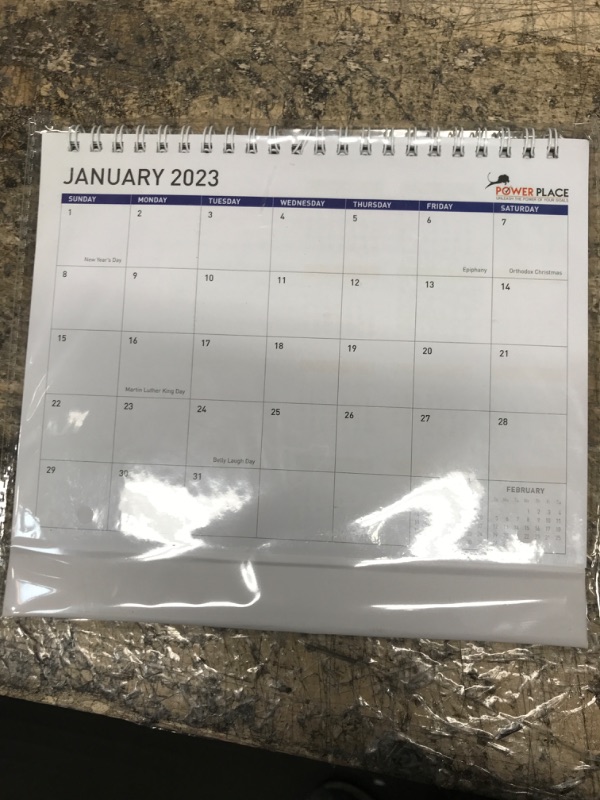 Photo 2 of Desk Calendar 2023 – Large Desktop Pad & Hanging Wall Calendar for Home, School, and Office - 17" x 12" Monthly Calendar Planner with Quality Ink Bleed Resistance Thick Paper Runs Through December 2023 Large Color