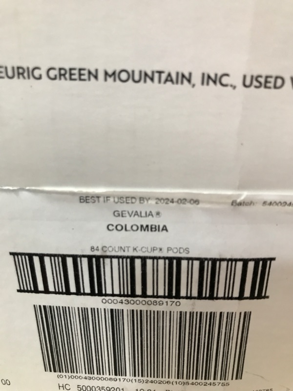 Photo 3 of **EXPIRES 06/02/2024** Gevalia Coffee, Medium, Colombia, K-Cup Pods - 84 pods, 29 oz