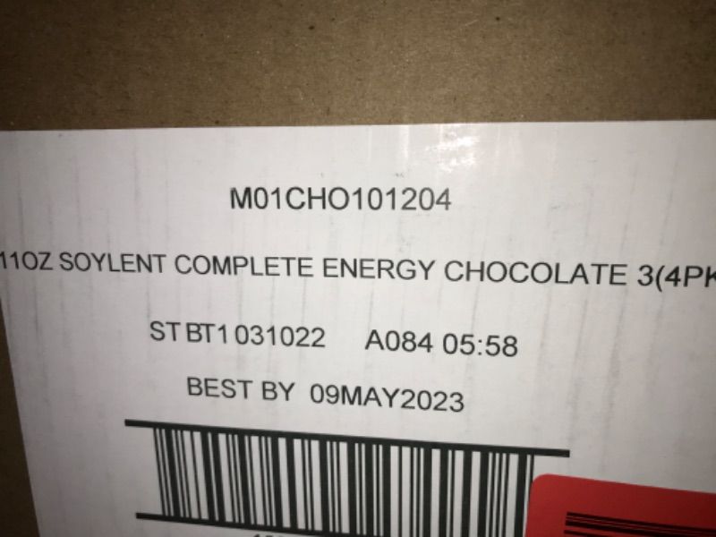 Photo 2 of *EXPIRED 05/09/23**Soylent Complete Energy Gluten-Free Vegan Protein Nootropics Shake, Chocolate, 11 Fl Oz, 4 Bottles