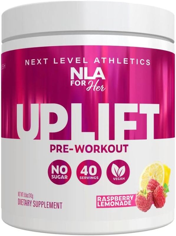 Photo 1 of (30 SERVING NOT 40** *EXPIRE 07/2025** NLA for Her, Uplift Pre Workout Powder, Raspberry Lemonade, 30 Servings