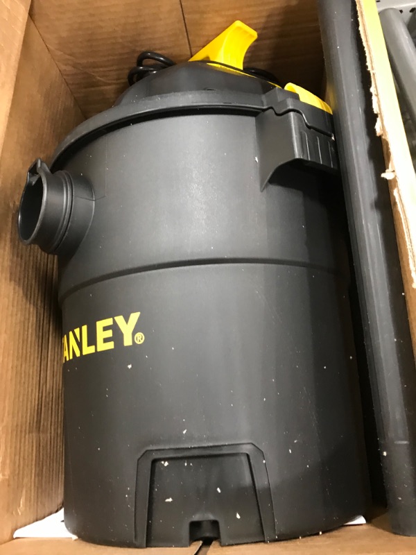 Photo 3 of ***NOT FUNCTIONAL/SOLD FOR PARTS***
Stanley - SL18116P Wet/Dry Vacuum, 6 Gallon, 4 Horsepower Black Black, Yellow 6 Gallon, 4.0 HP AC Wet/Dry Vacuum