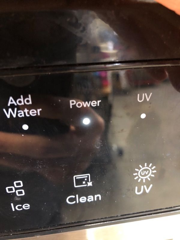 Photo 1 of Frigidaire EFIC237 Countertop Crunchy Chewable Nugget Ice Maker, 44lbs per day, Auto Self Cleaning, Black Stainless