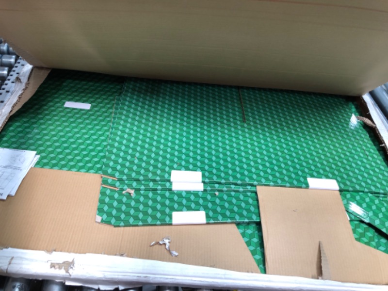 Photo 2 of Used *** Storex 10-Compartment Construction Paper Sorter, Plasticized Dry-Erase Surface, Green (80401U01C), 27 x 18.8 x 17 Inches, 10 Slots