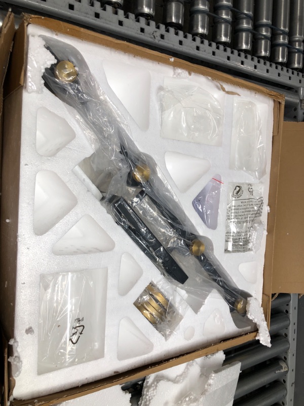 Photo 1 of Used*** Emliviar Modern Bathroom Vanity Light - 4-Light Wall Lights for Bathroom, Black and Gold Finish with Clear Glass, YCE238B-4W BK+BG Black & Gold