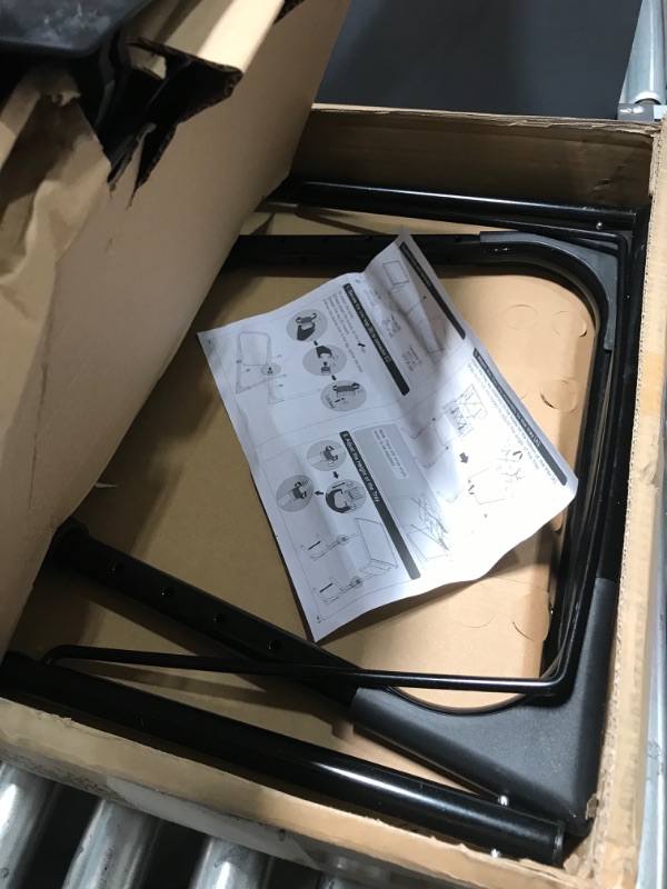 Photo 4 of **item has been opened**
Totnz TV Tray Table, Folding TV Dinner Table Comfortable Folding Table with 3 Tilt Angle Adjustments for Eating Snack Food, Stowaway Laptop Stand 2 pack