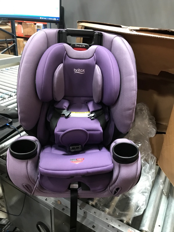 Photo 2 of Britax One4Life ClickTight All-in-One Car Seat – 10 Years of Use – Infant, Convertible, Booster – 5 to 120 pounds - SafeWash Fabric, Plum Plum [New Version]