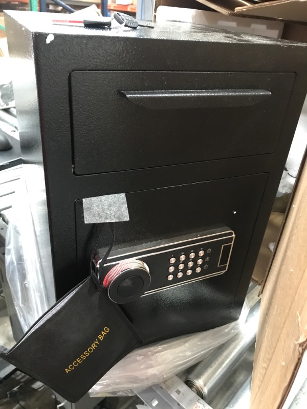 Photo 2 of 2.5 Cub Security Business Safe and Lock Box with Digital Keypad,Drop Slot Safes with Front Load Drop Box for Money and Mail,Business