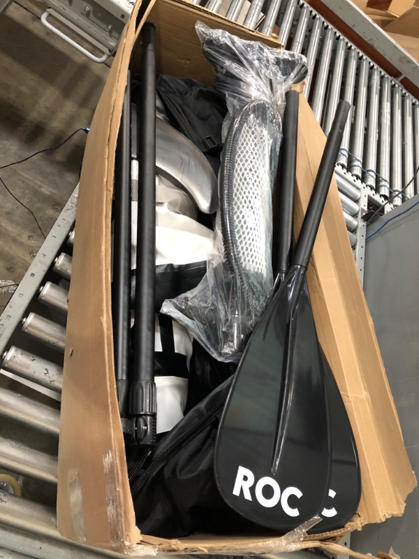 Photo 1 of Roc Inflatable Stand Up Paddle Boards with Premium SUP Paddle Board Accessories, Wide Stable Design, Non-Slip Comfort Deck for Youth & Adults Black