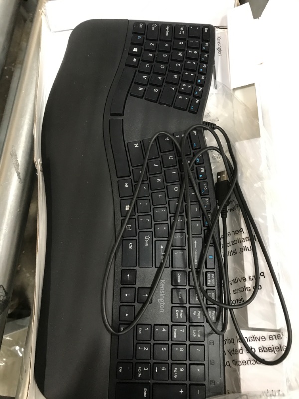 Photo 2 of Kensington Pro Fit Ergonomic Wired Keyboard- Black (K75400US)