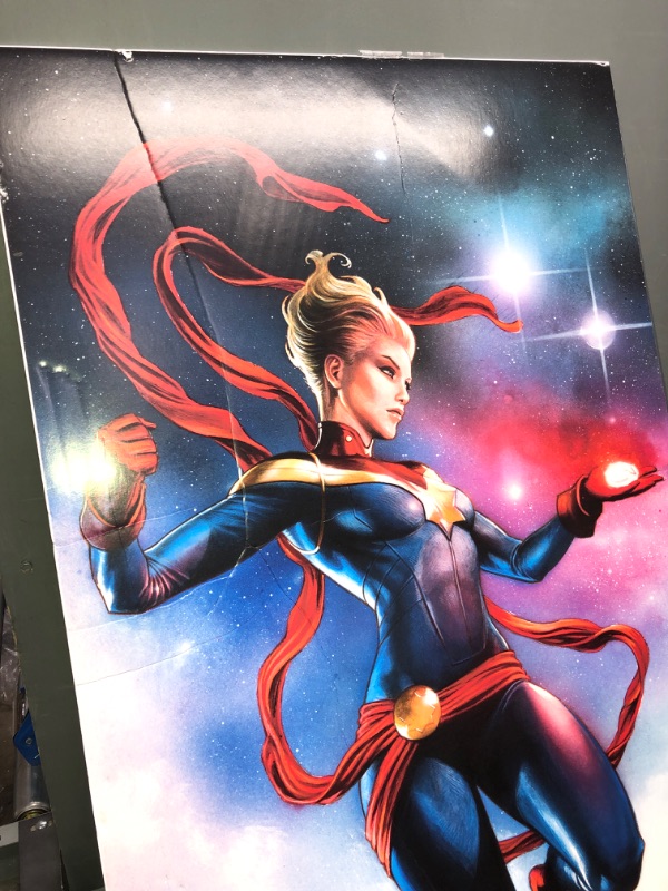 Photo 2 of captain marvel poster /10 condition 