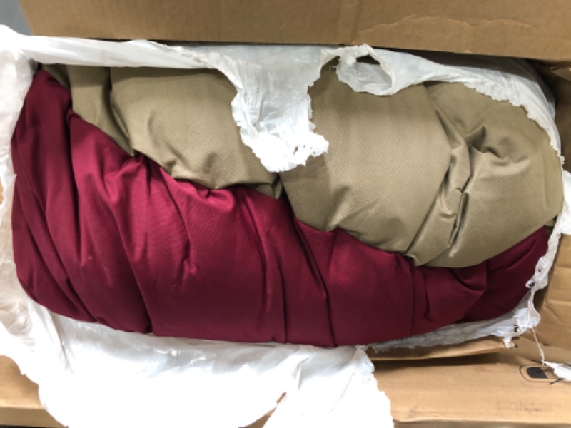 Photo 2 of 40 inch Burgundy & Sherpa Bagel Dog Bed By Majestic Pet Products 40 in Burgundy