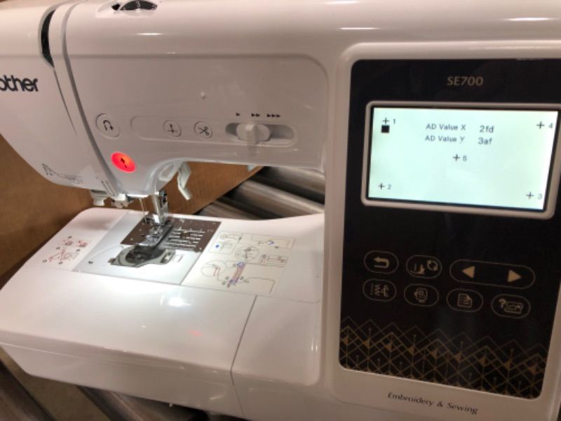 Photo 5 of Brother SE700 Sewing and Embroidery Machine, Wireless LAN Connected, 135 Built-in Designs, 103 Built-in Stitches, Computerized, 4" x 4" Hoop Area, 3.7" Touchscreen Display, 8 Included Feet