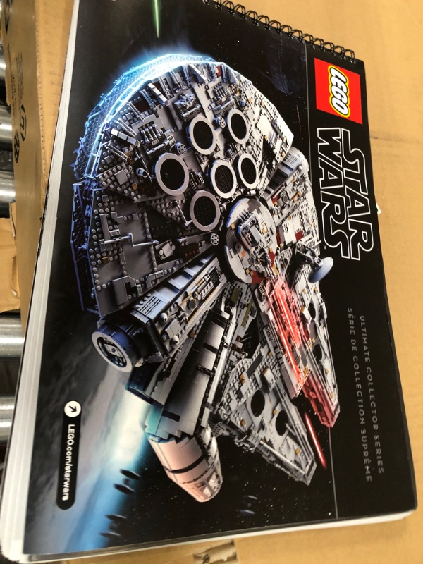 Photo 4 of *USED//MISSING PIECES** LEGO Star Wars Ultimate Millennium Falcon 75192 Expert Building Kit and Starship Model, Best Gift and Movie Collectible for Adults (7541 Pieces)