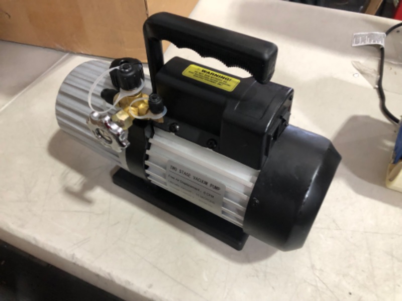 Photo 5 of **MINOR DENTS**
MASTERCOOL 90066-2V-110-BL 2 Stage, 6 CFM Dual Voltage Vacuum Pump, Gray