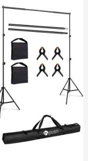 Photo 1 of HPUSN Photo Video Studio 10ft. Adjustable Backdrop Stand