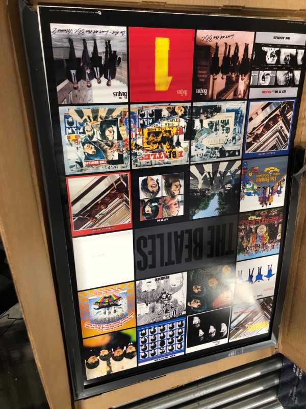 Photo 2 of ***Frame is broken.***
POSTER STOP ONLINE The Beatles - Framed Music Poster/Print (Album Covers)