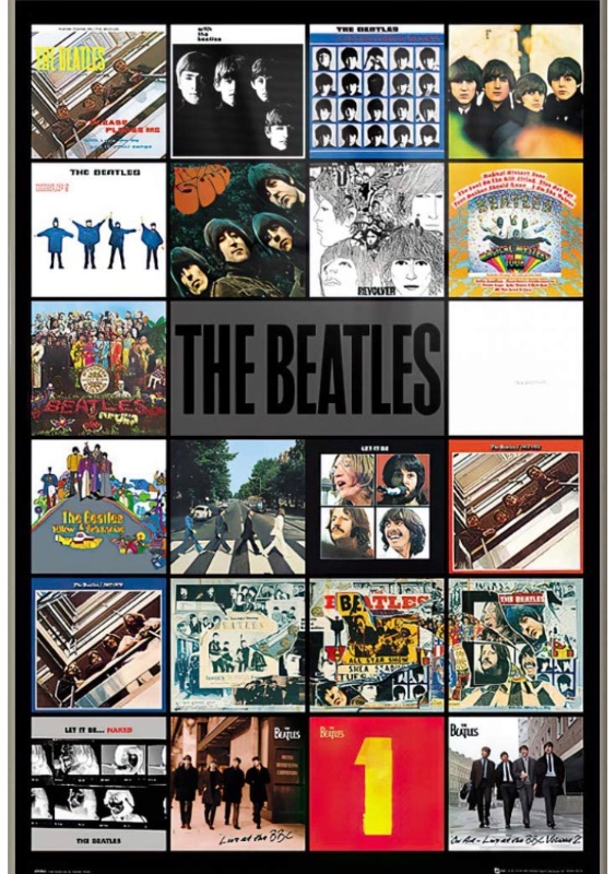 Photo 1 of ***Frame is broken.***
POSTER STOP ONLINE The Beatles - Framed Music Poster/Print (Album Covers)