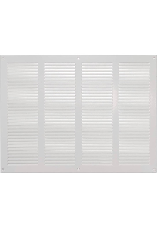 Photo 1 of 24" x 18" Inch White Air Vent Cover - Steel Return Air Grilles - for Ceiling and Sidewall - HVAC - with Insect Protection Screen 