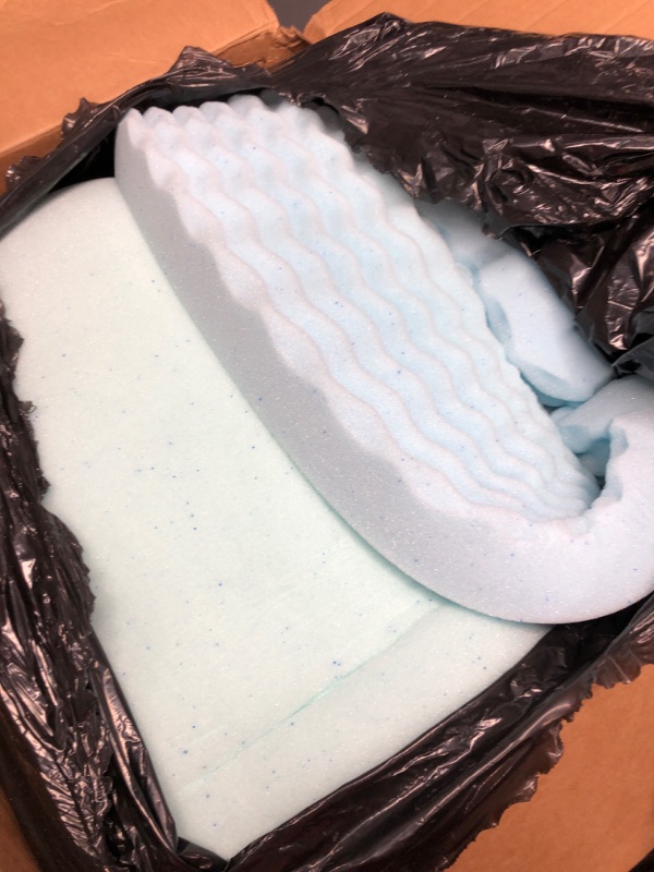 Photo 2 of Lucid 2 Inch Mattress Topper Queen – Memory Foam Mattress Topper Queen – 5 Zone Gel Infusion – CertiPur Certified Foam – Dorm Room Essentials Gel Queen 2 Inch Topper Only