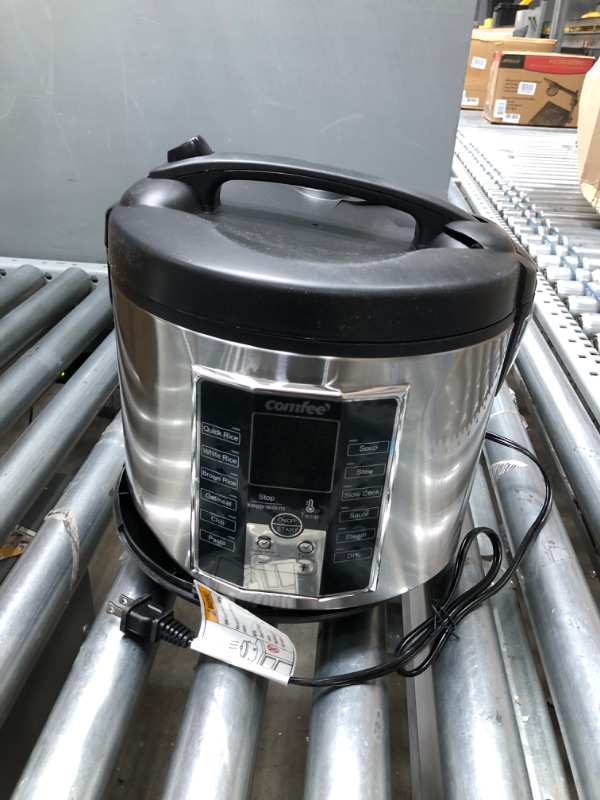 Photo 2 of COMFEE' Rice Cooker, Slow Cooker, Steamer, Stewpot, Saute All in One (12 Digital Cooking Programs) Multi Cooker (5.2Qt ) Large Capacity, 24 Hours Preset & Instant Keep Warm Professional 20-cup cooked/10-cup uncooked