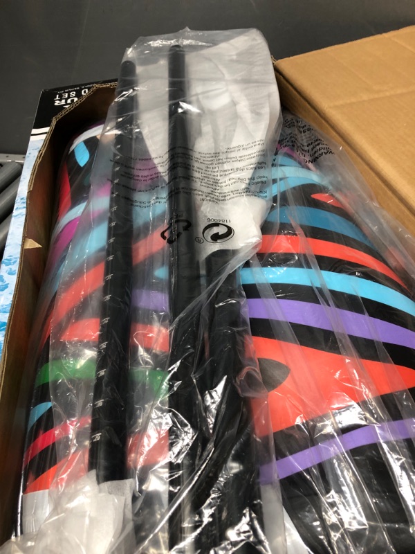 Photo 1 of Hurley PhantomTour 10' 6" Stand Up Paddle Board with Hikeable Backpack, Air Pump, Adjustable Floating Paddle, Coiled Leash, Fin & Repair Kit (Color Wave)                                                                                                      