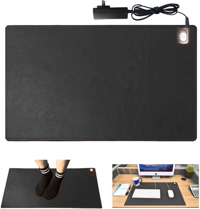 Photo 1 of Warm Desk Pad,kupx 20v Safe Voltage Automatic Control Warm Official Big Mouse Pad Game Mouse Pad Extended Edition Pu Gaming Mouse Mat Functional,Foot Warmer Pad Warm Desk Pad 19" X 11"