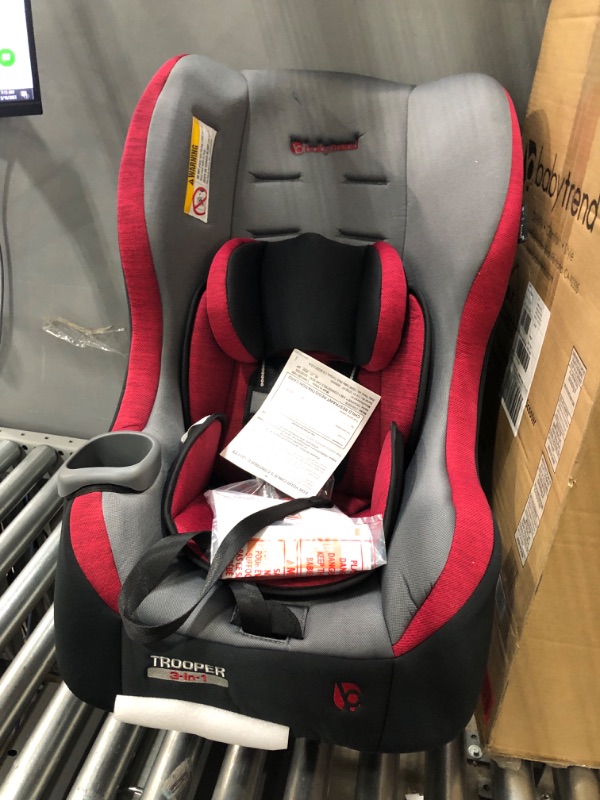 Photo 2 of Baby Trend Trooper 3 in 1 Convertible Car Seat Red