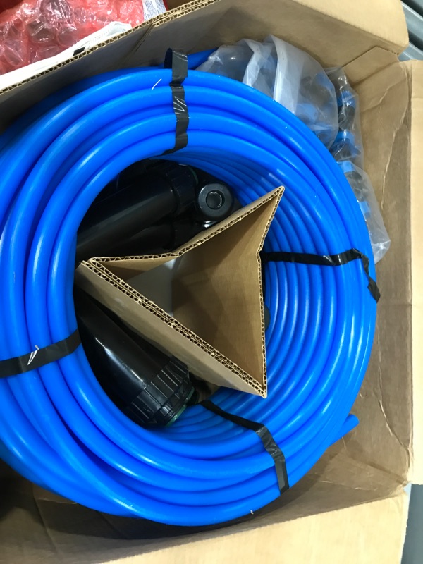 Photo 2 of                        Orbit 50021 In-Ground Blu-Lock Tubing System and Digital Hose Faucet Timer, 2-Zone Sprinkler Kit
                                                                                                                                       